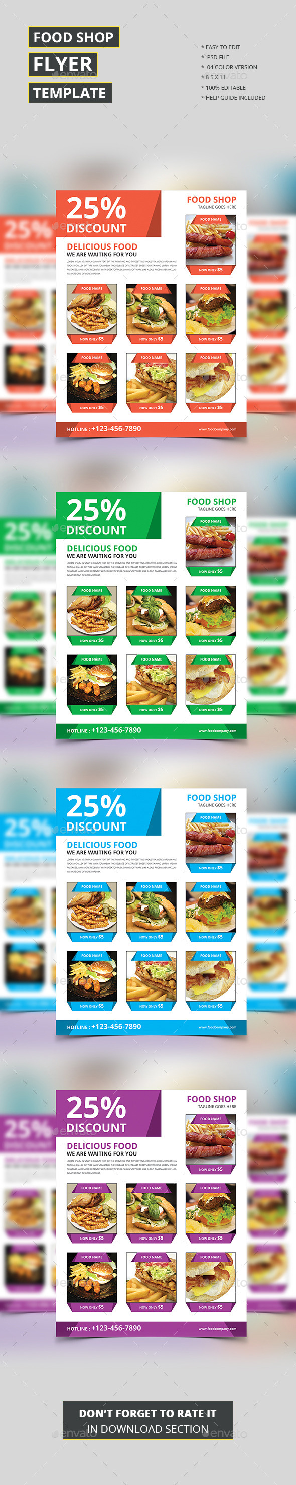 Food Shop Flyer Template