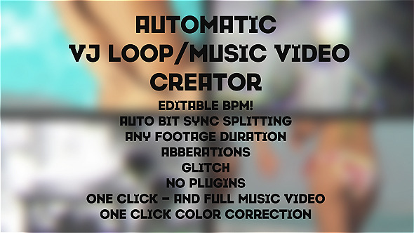 Automatic MusicVJ Loop Creator Toolkit
