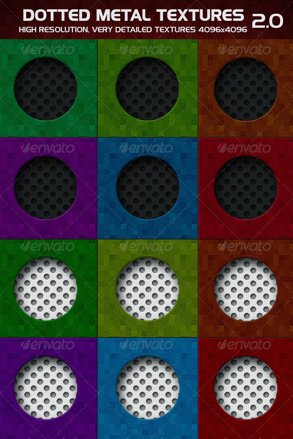 Dotted Metal 2.0 - 3DOcean Item for Sale