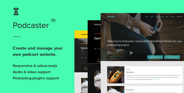 Podcaster - Multimedia WordPress Theme