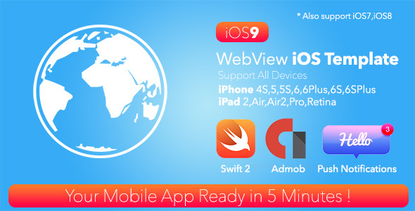 CodeCanyon WebView iOS Template & Admob Push Swift 2 13015249 CodeCanyon WebView iOS Template & Admob Push Swift 2 13015249