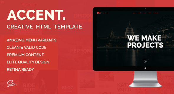 Accent -- Creative Responsive OnePage Template