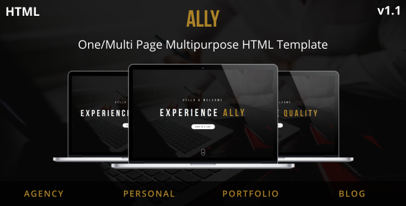 Ally - One/Multi Page Multipurpose HTML Template