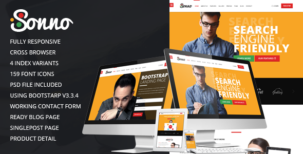 Sonno - Multi purpose bootstrap landing page