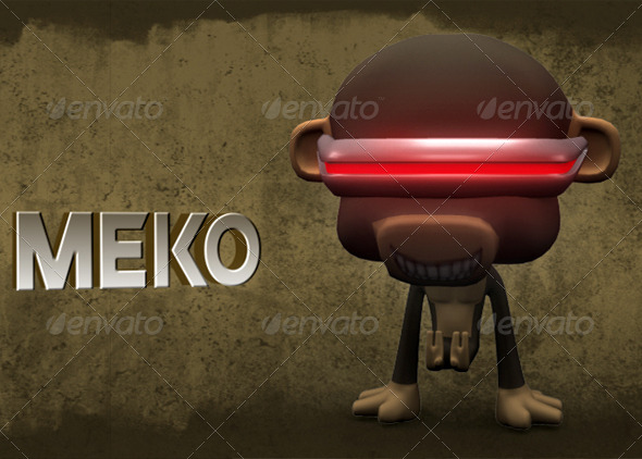 Meko The Monkey - 3DOcean Item for Sale
