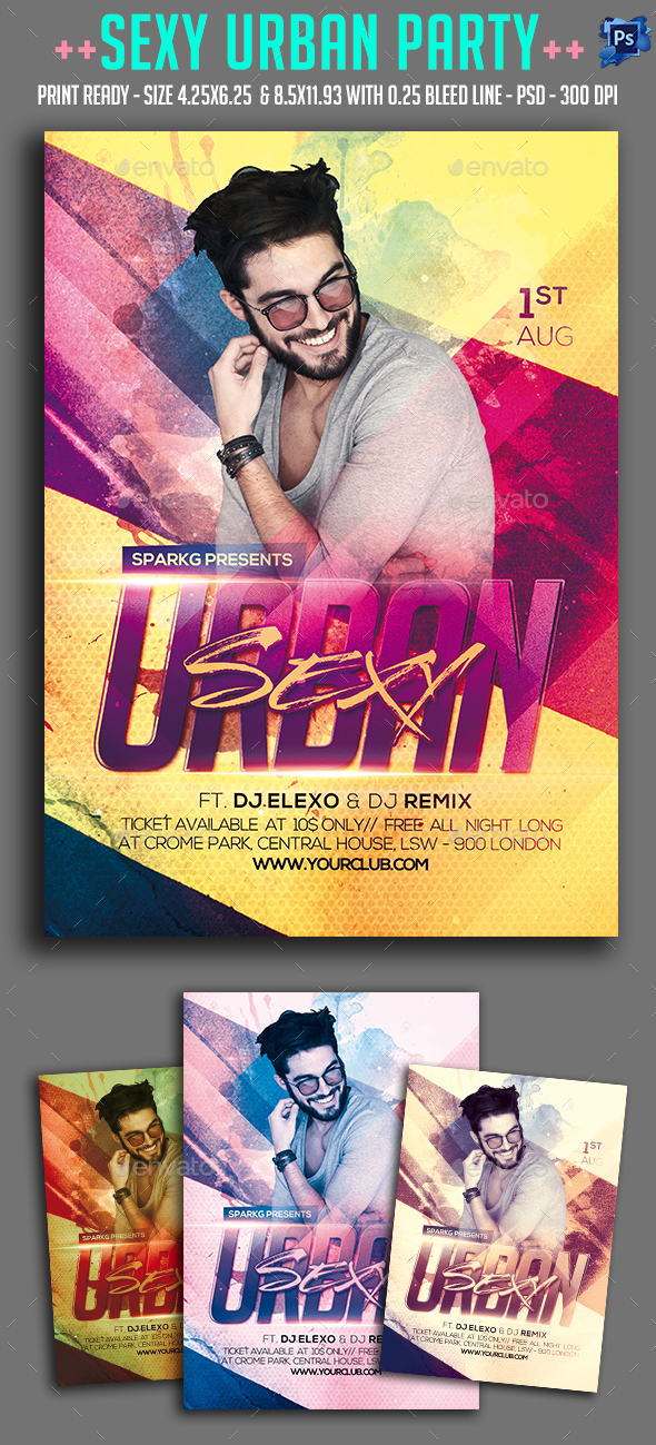 Sexy Urban Party Flyer