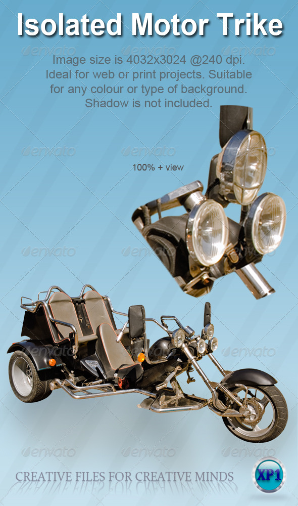 Isolated Motor Trike Bike Isolated Motor Trike Bike