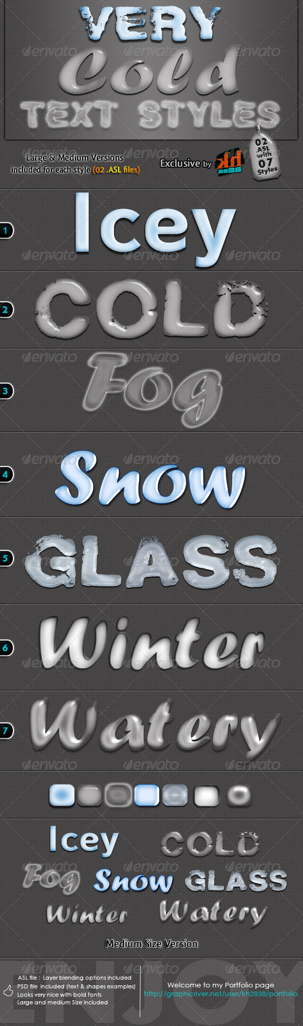 Very Cold Text Styles - Text Effects Styles