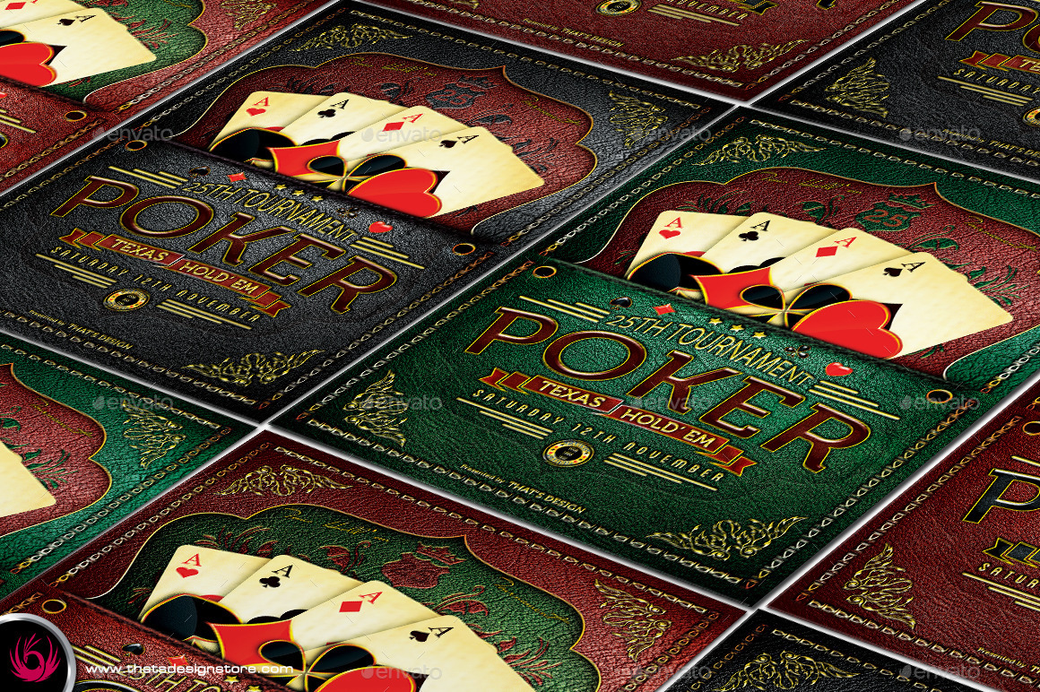 Poker tournament flyer template