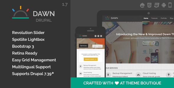 Dawn - Responsive Drupal Theme