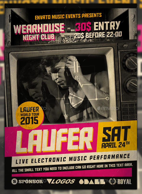 Urban Music Event Flyer Template