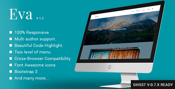 Eva - Responsive Minimal Ghost Theme