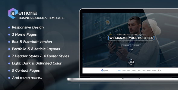 Semona - Business Joomla Template