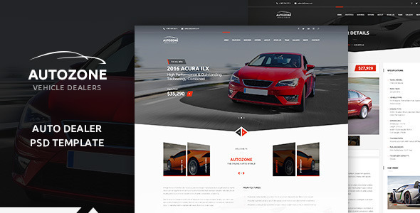 AUTOZONE -  Car Dealer PSD Theme