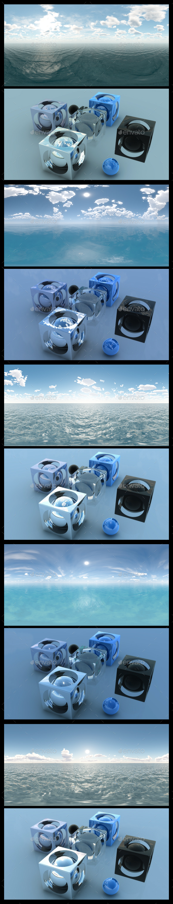 Ocean Blue Clouds - HDRI Pack - 3DOcean Item for Sale