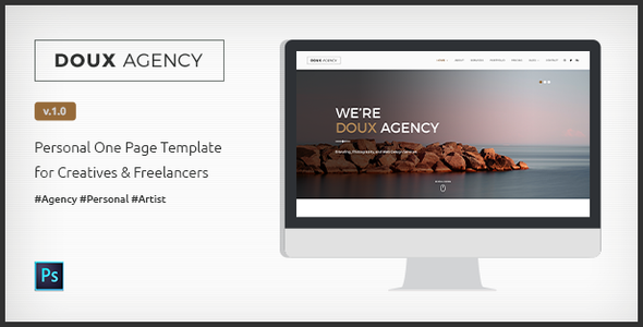 Doux - Creative One-Page PSD Template