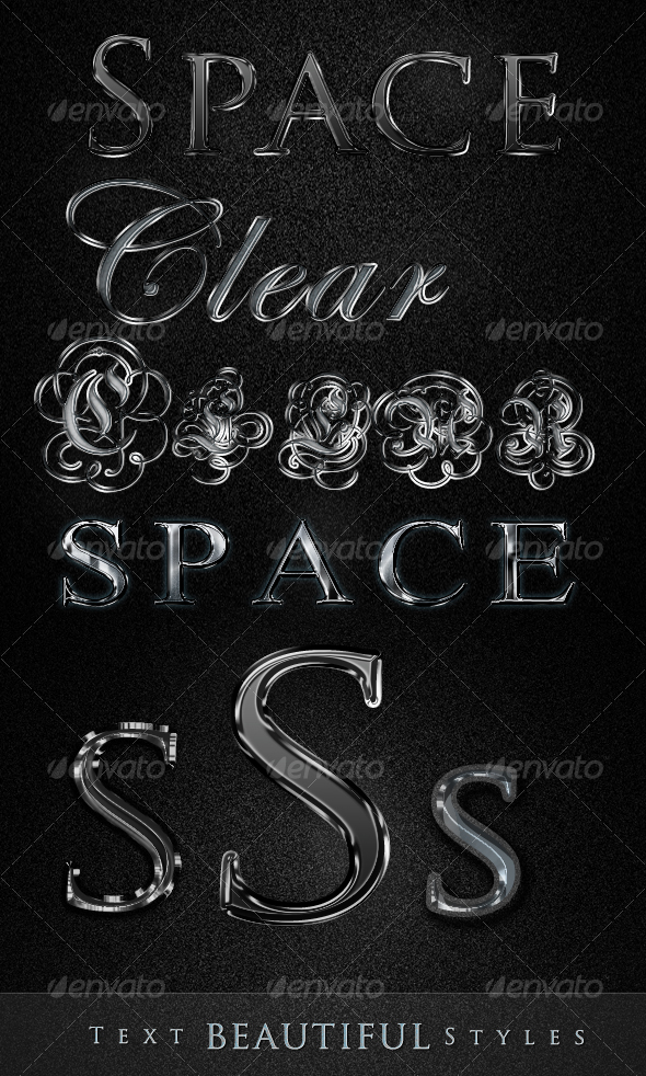 Seven Wicked Metallic Styles - Text Effects Styles