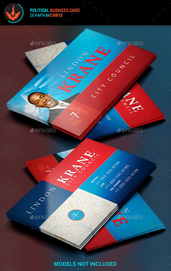 Political Business Card Template 6