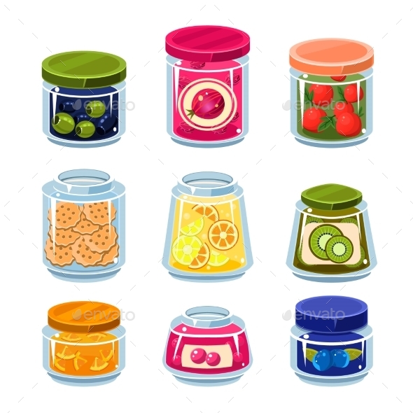 Canned Fruit And Vegetables In Cans