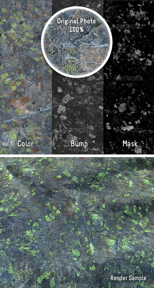 Tileable Alpine Rock - 3DOcean Item for Sale