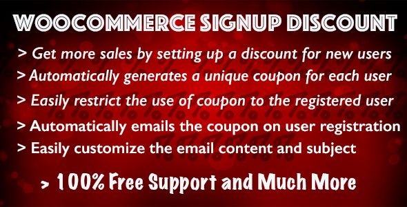 Woocommerce Signup Discount