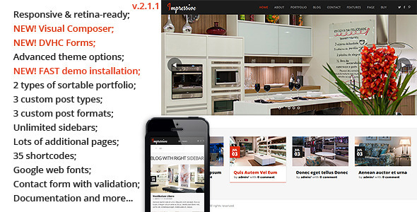 Impressive - Interior Responsive Wordpress Theme