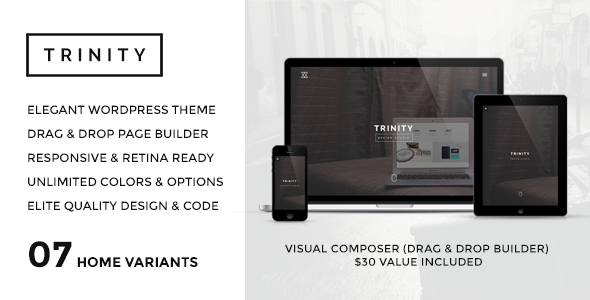 TRINITY - WordPress Responsive One Page Parallax