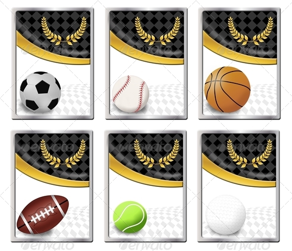 Set of sports balls Set of sports balls