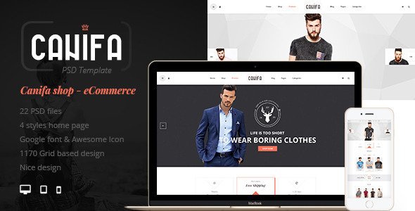 Canifa - eCommerce PSD Templates