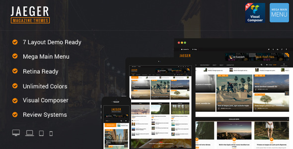 Jaeger - Flexible Layout News & Magazine WP Theme