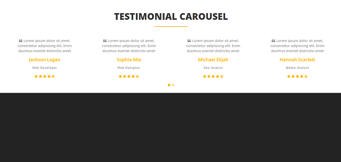 theme testimonial columns text carousel