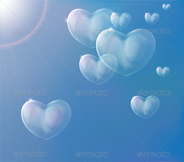 Hearts Soap Bubbles Hearts Soap Bubbles
