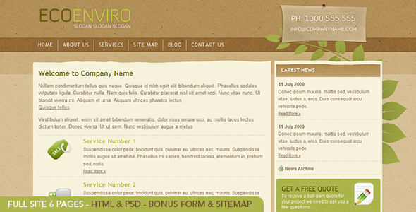 Eco+Enviro+-+Full+HTML+Site+6+pages+-+PSD+included