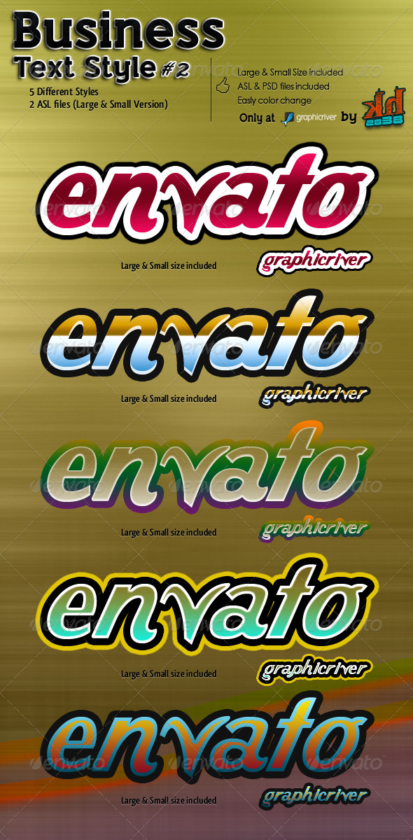 Business Text Styles #2 - Text Effects Styles