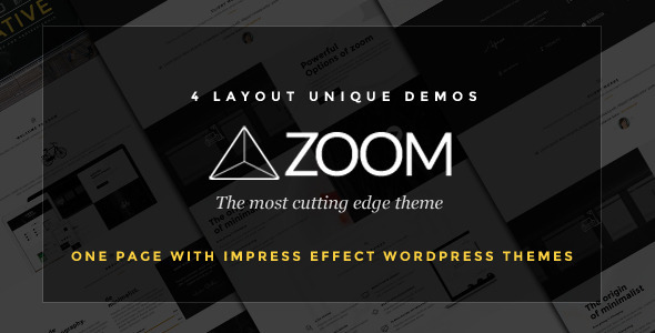 Zoom - Zooming Page and One Page Wordpress Theme