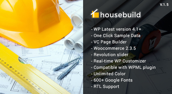 Housebuild - WordPress Construction Business Theme