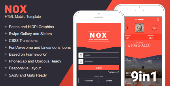 NOX | Mobile Responsive Template