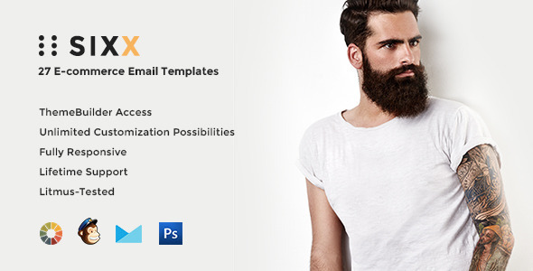 Sixx - E-Commerce Email w/ Builder Access