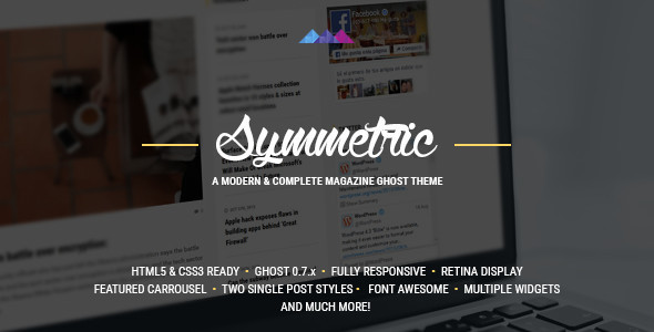 Symmetric - A Magazine Theme for Ghost