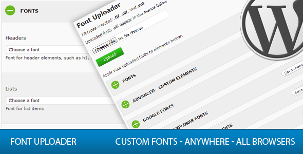 Font Uploader - CodeCanyon Item for Sale