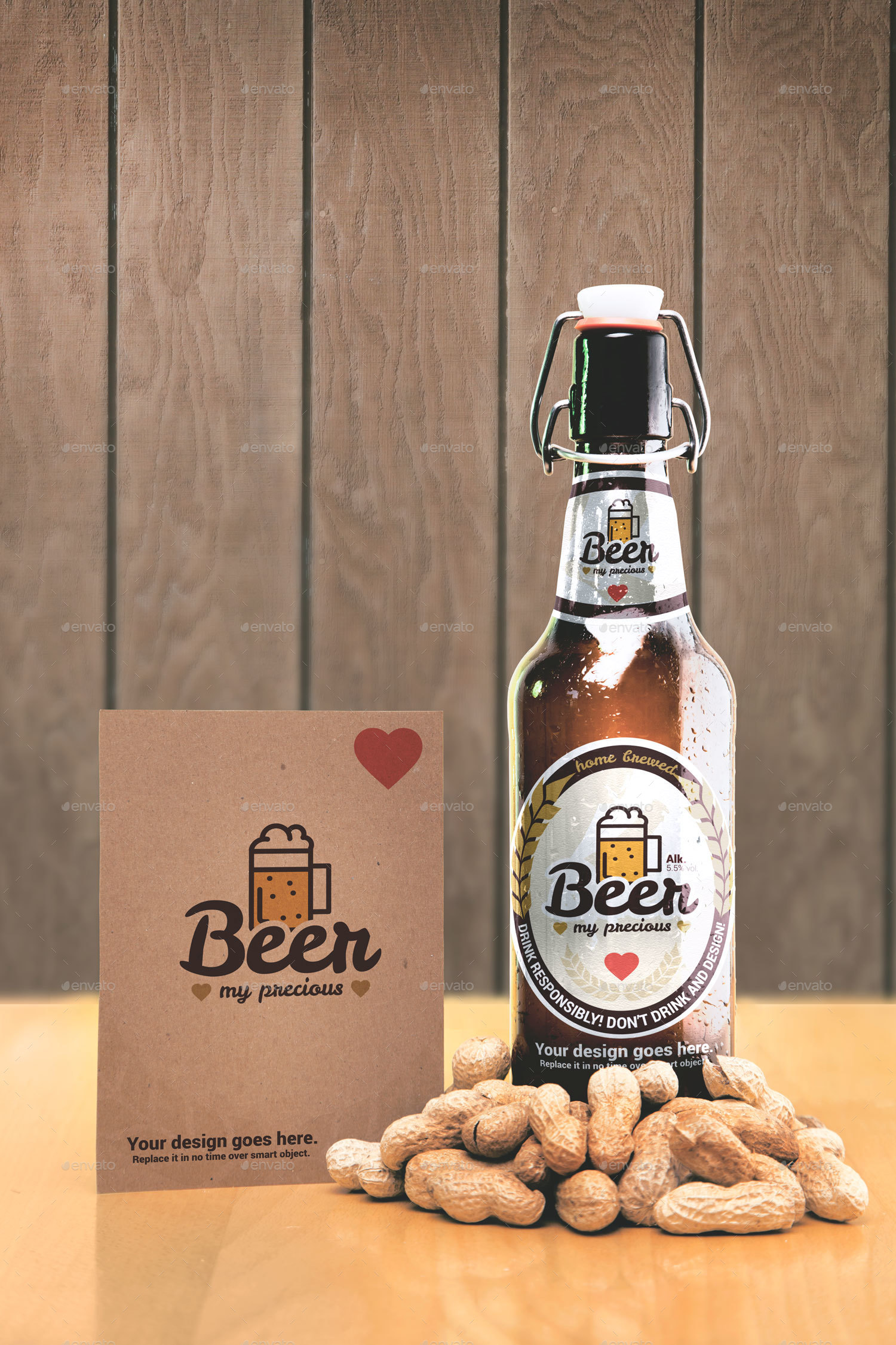 Download Craft Beer Package & Branding Mock-up - Retro Edition by CreativeForm