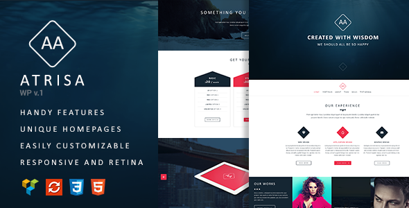 Atrisa - One Page / Multi-Purpose WordPress Theme