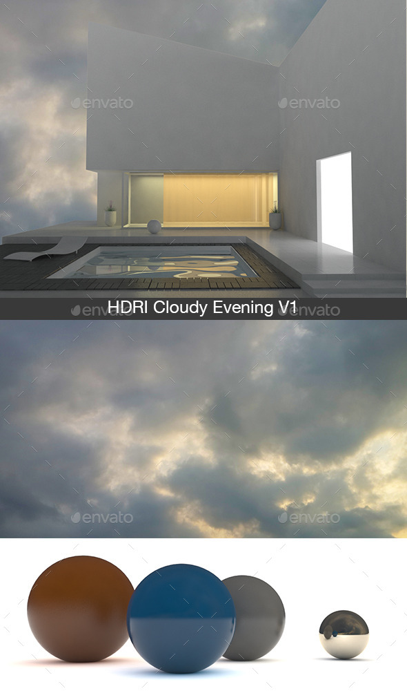Cloudy Evening V1 - 3DOcean Item for Sale