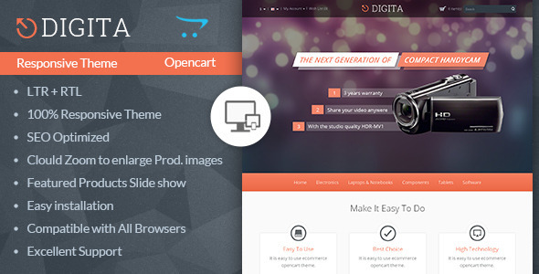 Digita - Opencart Multipurpose Theme