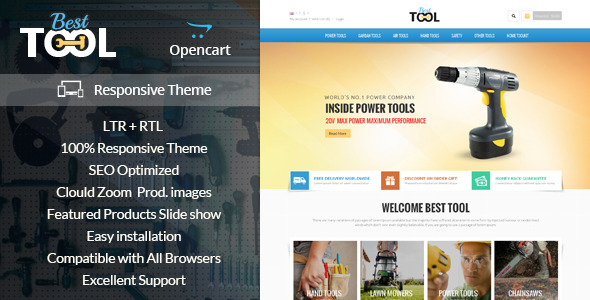 Tools - Opencart Responsive Theme