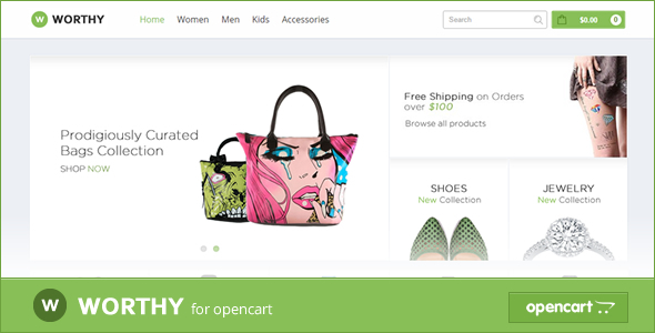 Worthy Responsive OpenCart Theme