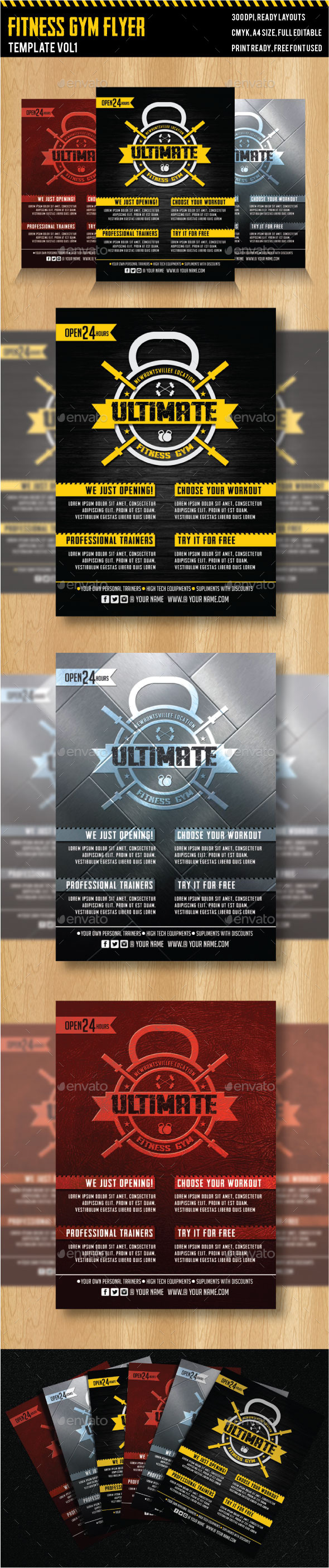 Fitness - Gym Flyer Templates