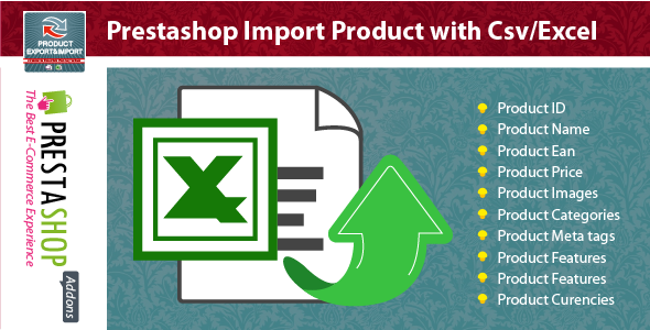 Prestashop Import Product with Csv/Excel Module