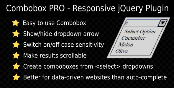 Combobox PRO - Responsive jQuery Plugin