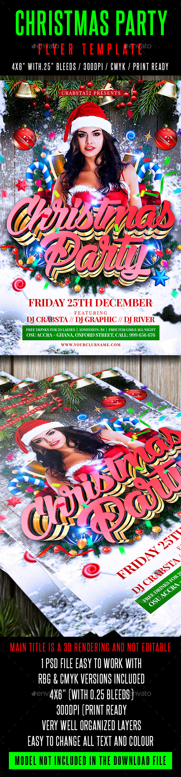 Christmas Party Flyer Template